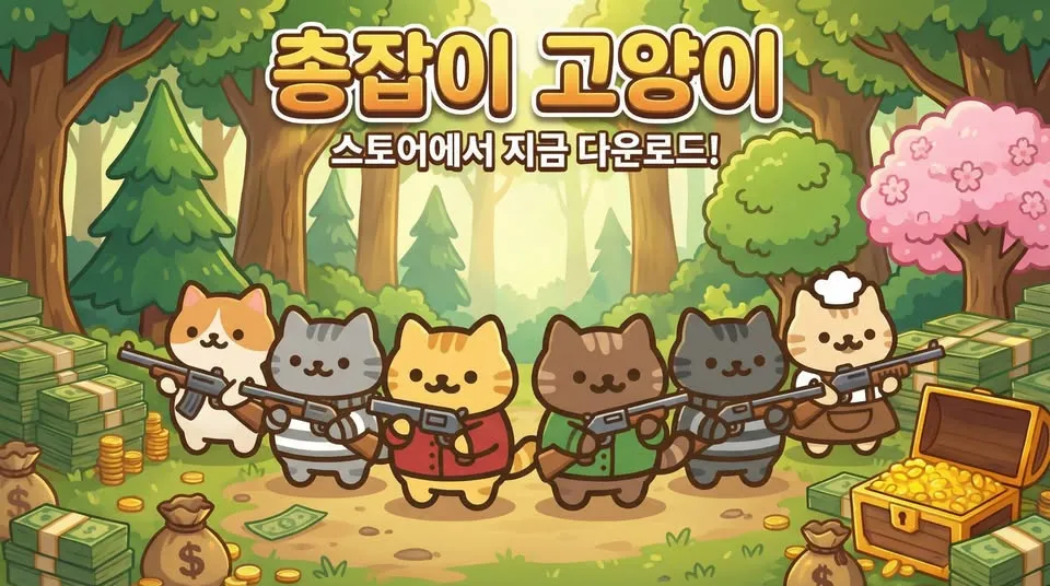 총잡이 고양이 1 총잡이 고양이 방치형 키우기 RPG 가이드 (귀여운 냥냥이들의 방치형 슈팅 RPG 게임)